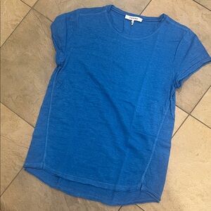Frame Denim Women's Vibrant Blue Short Sleeve Tee
